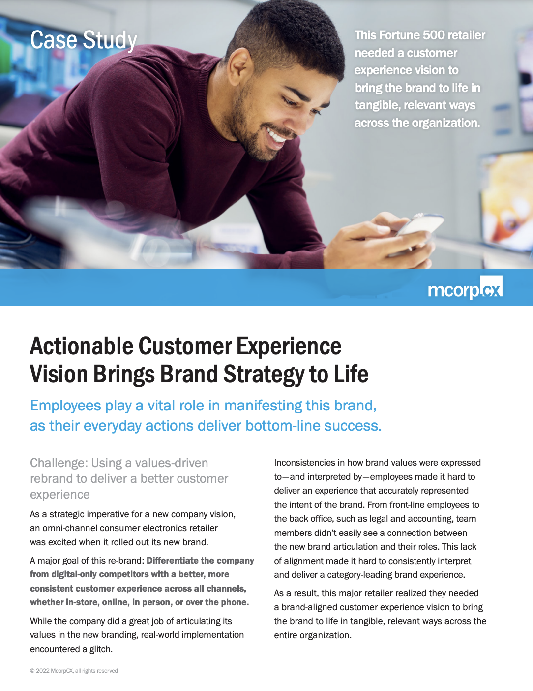 Actionable Customer Experience Vision Brings Brand Strategy to Life