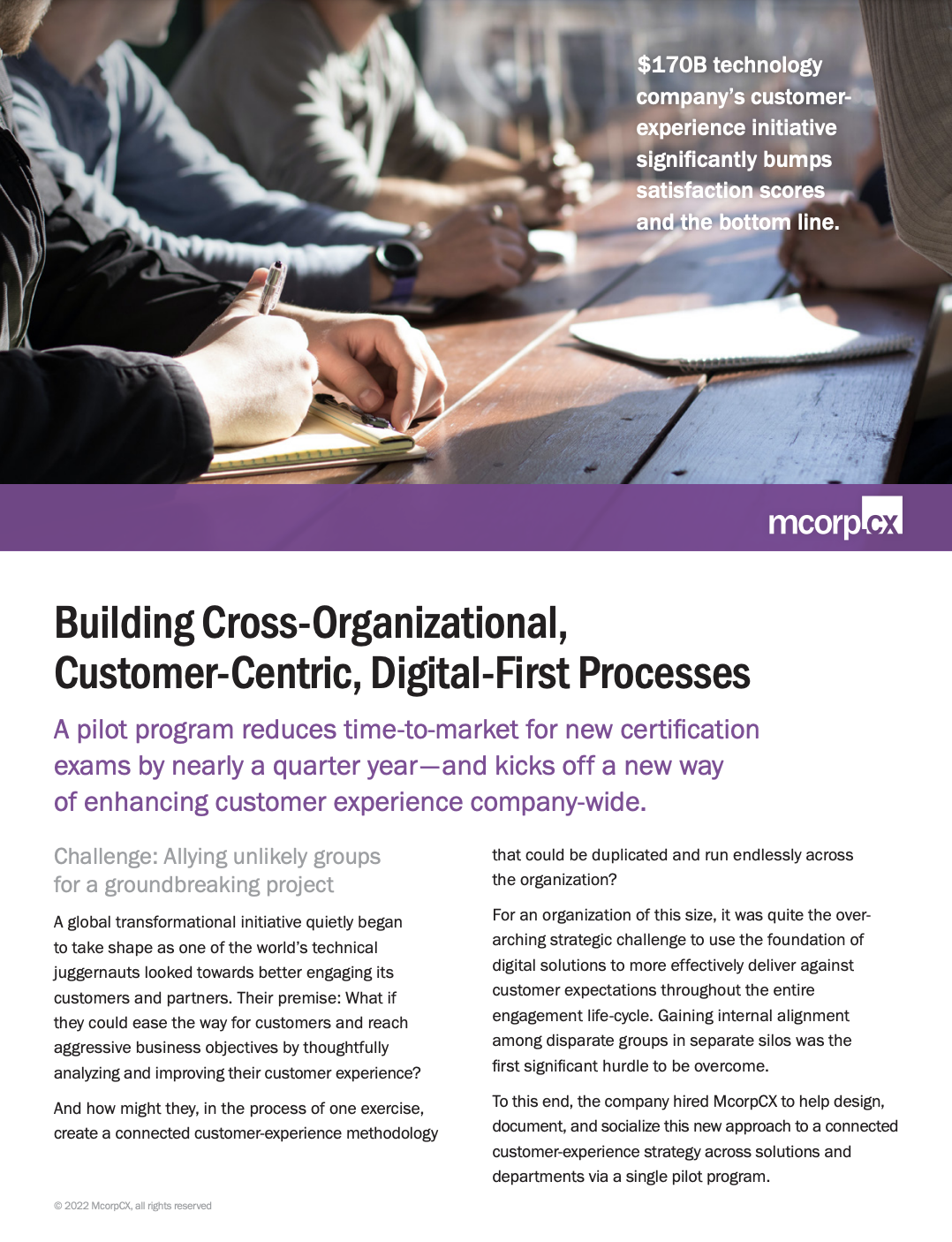 Building Cross-Organizational, Customer-Centric, Digital-First Processes