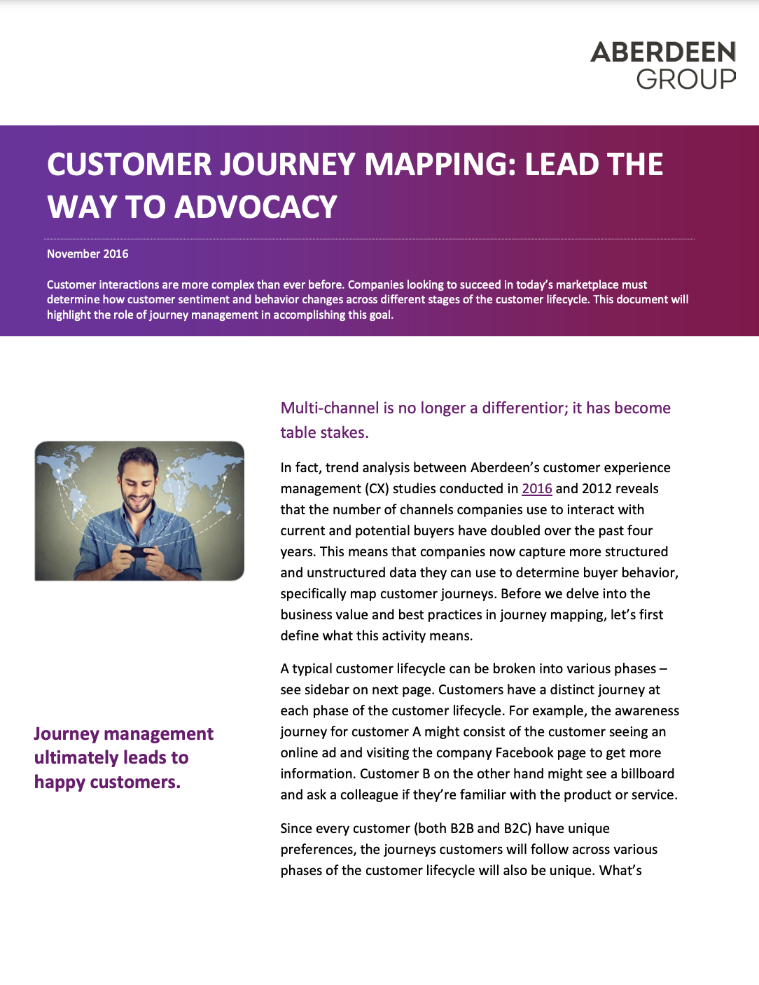 Customer Journey Mapping Lead The Way To Advocacy