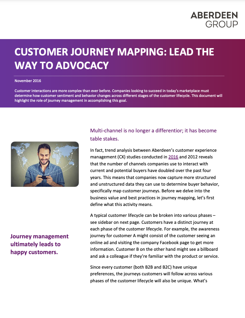 Customer Journey Mapping1 Lead The Way To Advocacy