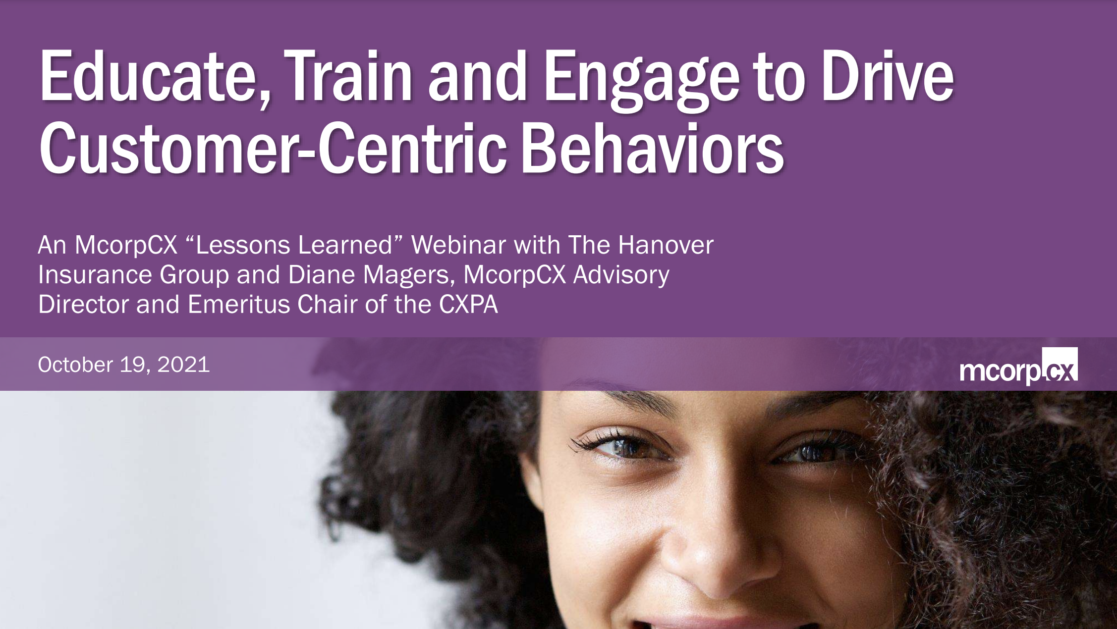 Educate, Train and Engage to Drive Customer Centric Behaviors