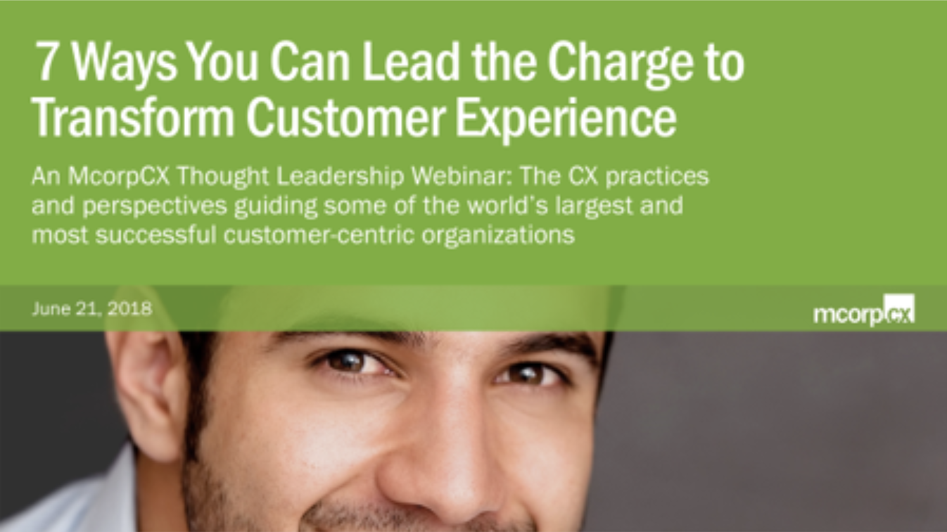Lead the Charge to Transform Customer Experience