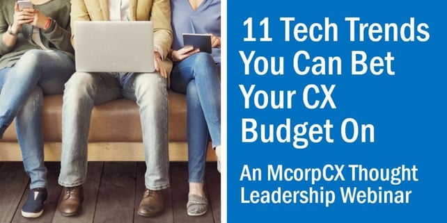 11 Tech Trends in CX webinar
