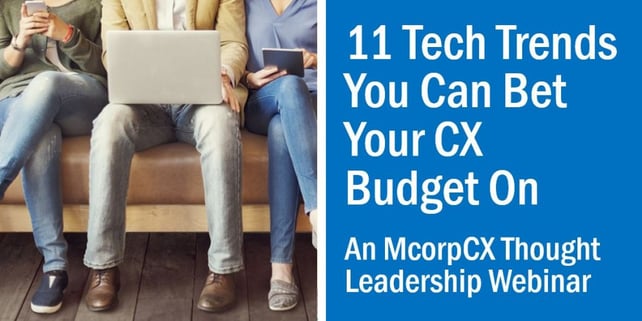 11 Tech Trends in CX webinar