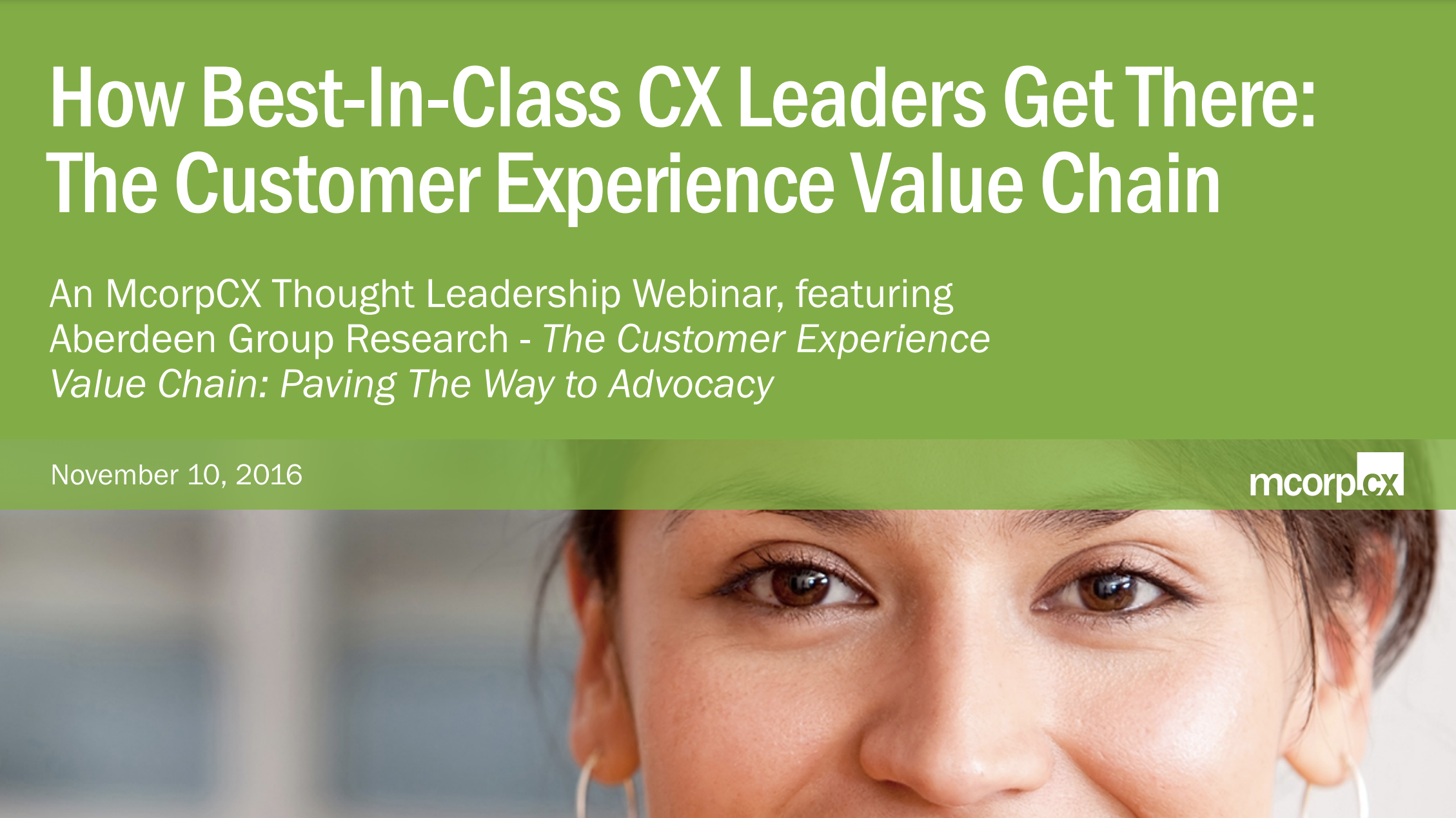 The CX Value Chain Recorded Webinar