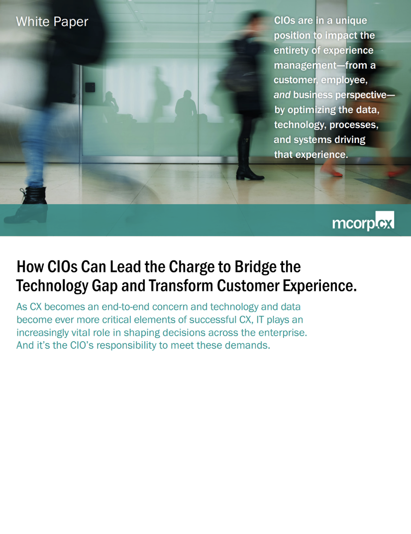 What Every CIO Must Know to Bridge the Customer Experience Technology Gap 2023